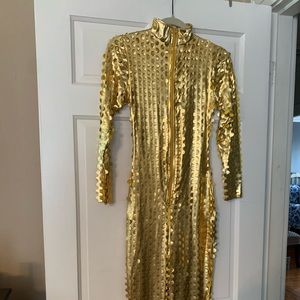Gold bodysuit